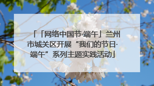 「网络中国节·端午」兰州市城关区开展“我们的节日·端午”系列主题实践活动