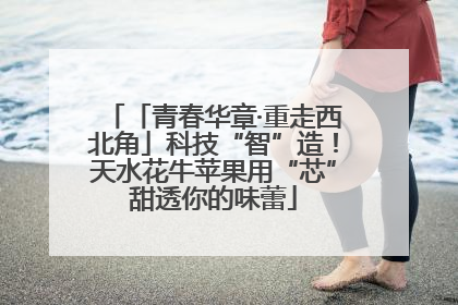 「青春华章·重走西北角」科技“智”造！天水花牛苹果用“芯”甜透你的味蕾