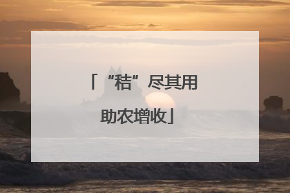 “秸”尽其用 助农增收