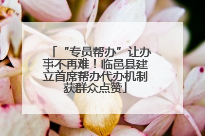 “专员帮办”让办事不再难！临邑县建立首席帮办代办机制获群众点赞