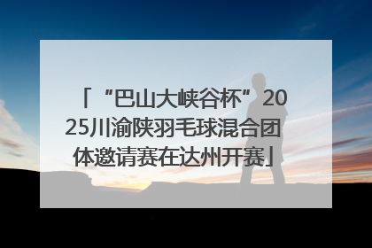 “巴山大峡谷杯”2025川渝陕羽毛球混合团体邀请赛在达州开赛