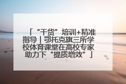 “干货”培训+精准指导丨鄂托克旗三所学校体育课堂在高校专家助力下“提质增效”