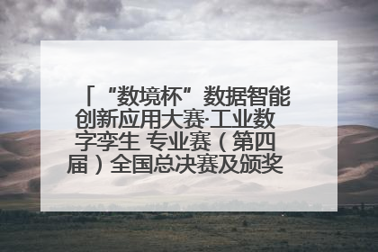 “数境杯”数据智能创新应用大赛·工业数字孪生 专业赛（第四届）全国总决赛及颁奖典礼成功举办