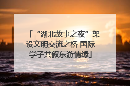“湖北故事之夜”架设文明交流之桥 国际学子共叙东游情缘