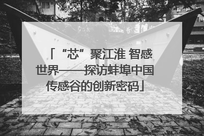 “芯”聚江淮 智感世界——探访蚌埠中国传感谷的创新密码