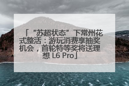 “苏超状态”下常州花式整活：游玩消费享抽奖机会，首轮特等奖将送理想 L6 Pro