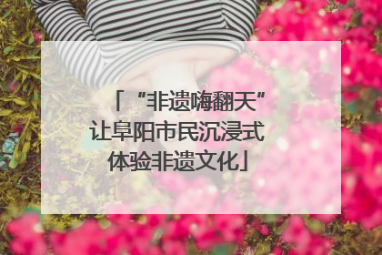 “非遗嗨翻天”让阜阳市民沉浸式体验非遗文化