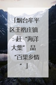 烟台牟平区王格庄镇：赶“海洋大集” 品“百果乡情”
