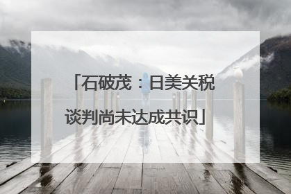 石破茂：日美关税谈判尚未达成共识
