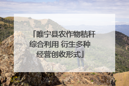 睢宁县农作物秸秆综合利用 衍生多种经营创收形式