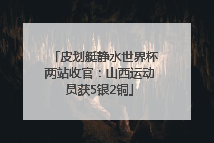 皮划艇静水世界杯两站收官：山西运动员获5银2铜