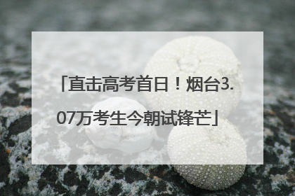 直击高考首日！烟台3.07万考生今朝试锋芒