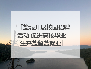 盐城开展校园招聘活动 促进高校毕业生来盐留盐就业