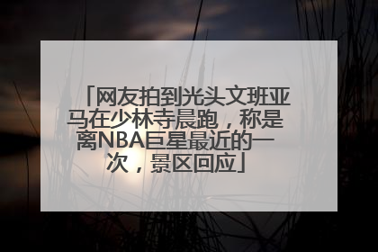 网友拍到光头文班亚马在少林寺晨跑，称是离NBA巨星最近的一次，景区回应