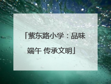 紫东路小学：品味端午 传承文明