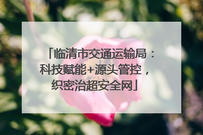 临清市交通运输局：科技赋能+源头管控，织密治超安全网