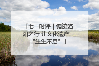 七一时评｜循迹洛阳之行 让文化遗产“生生不息”