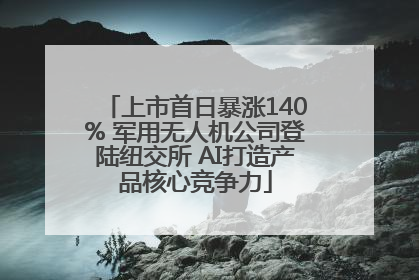 上市首日暴涨140% 军用无人机公司登陆纽交所 AI打造产品核心竞争力