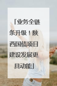 业务全链条升级！陕西国债项目建设发展更具动能