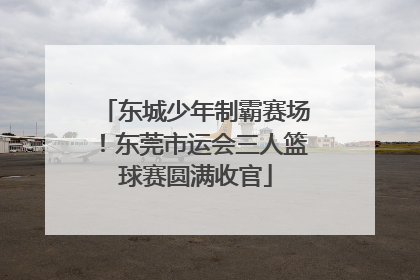 东城少年制霸赛场！东莞市运会三人篮球赛圆满收官