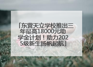 东营天立学校推出三年最高18000元助学金计划！助力2025级新生扬帆起航