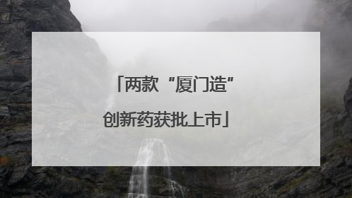 两款“厦门造”创新药获批上市