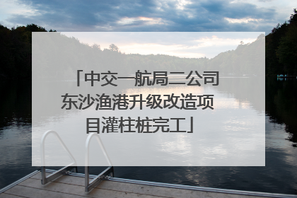 中交一航局二公司东沙渔港升级改造项目灌柱桩完工