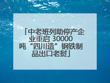 中老班列助停产企业重启 30000吨“四川造”钢铁制品出口老挝