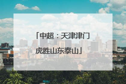 中超：天津津门虎胜山东泰山