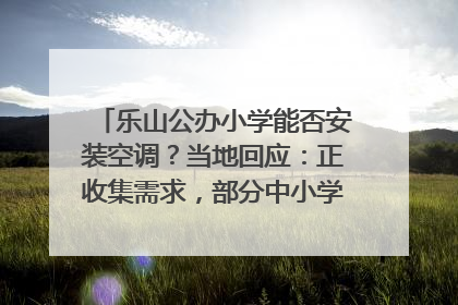 乐山公办小学能否安装空调？当地回应：正收集需求，部分中小学已启动安装｜云求助