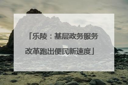 乐陵：基层政务服务改革跑出便民新速度