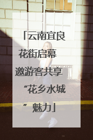 云南宜良花街启幕 邀游客共享“花乡水城”魅力
