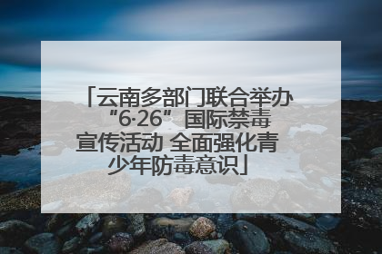 云南多部门联合举办“6·26”国际禁毒宣传活动 全面强化青少年防毒意识