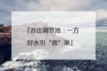 亦庄调节池：一方好水引“客”来