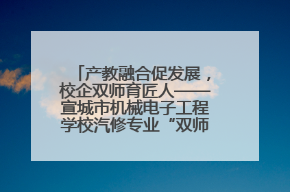 产教融合促发展，校企双师育匠人——宣城市机械电子工程学校汽修专业“双师”教学月活动收官