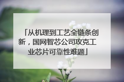 从机理到工艺全链条创新，国网智芯公司攻克工业芯片可靠性难题