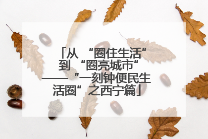 从 “圈住生活” 到 “圈亮城市”——“一刻钟便民生活圈”之西宁篇