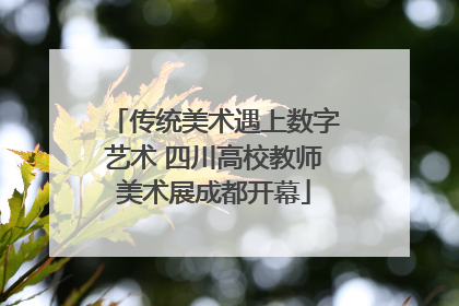 传统美术遇上数字艺术 四川高校教师美术展成都开幕