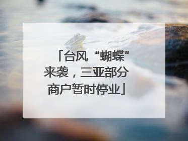台风“蝴蝶”来袭，三亚部分商户暂时停业