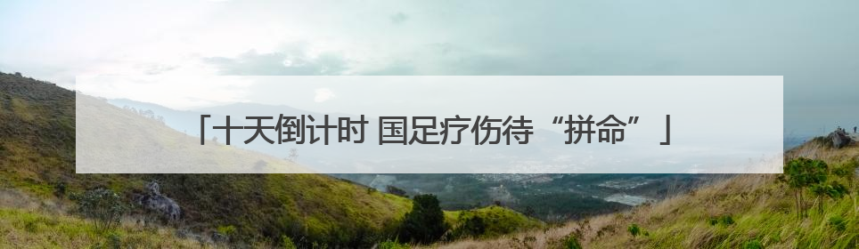 十天倒计时 国足疗伤待“拼命”