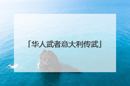 华人武者意大利传武