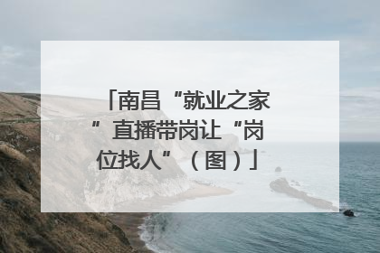南昌“就业之家”直播带岗让“岗位找人”（图）