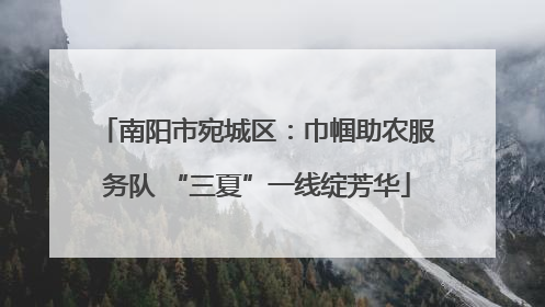 南阳市宛城区：巾帼助农服务队 “三夏”一线绽芳华