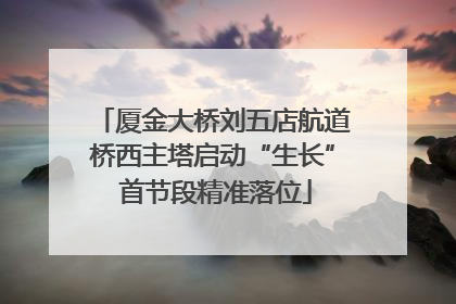 厦金大桥刘五店航道桥西主塔启动“生长” 首节段精准落位