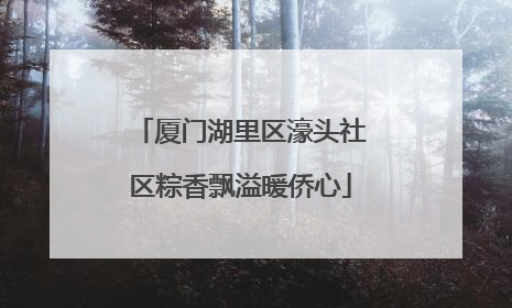 厦门湖里区濠头社区粽香飘溢暖侨心