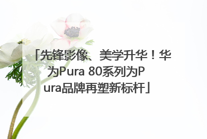 先锋影像、美学升华！华为Pura 80系列为Pura品牌再塑新标杆