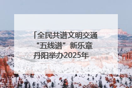 全民共谱文明交通“五线谱”新乐章 丹阳举办2025年“文明交通 同心同行”主题宣传活动
