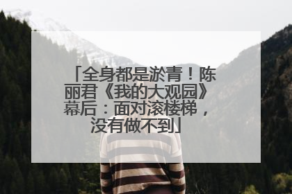 全身都是淤青！陈丽君《我的大观园》幕后：面对滚楼梯，没有做不到