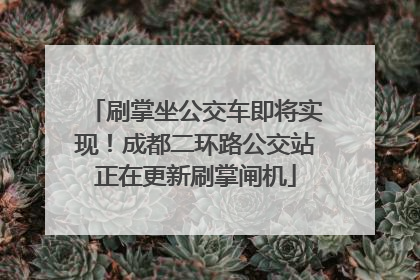 刷掌坐公交车即将实现！成都二环路公交站正在更新刷掌闸机
