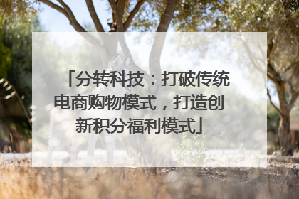 分转科技：打破传统电商购物模式，打造创新积分福利模式